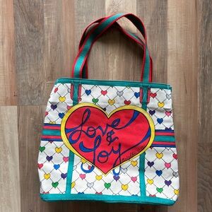 Brighton Multicolor Heart Tote Bag